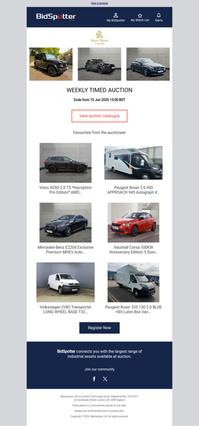 Vehicle Sale