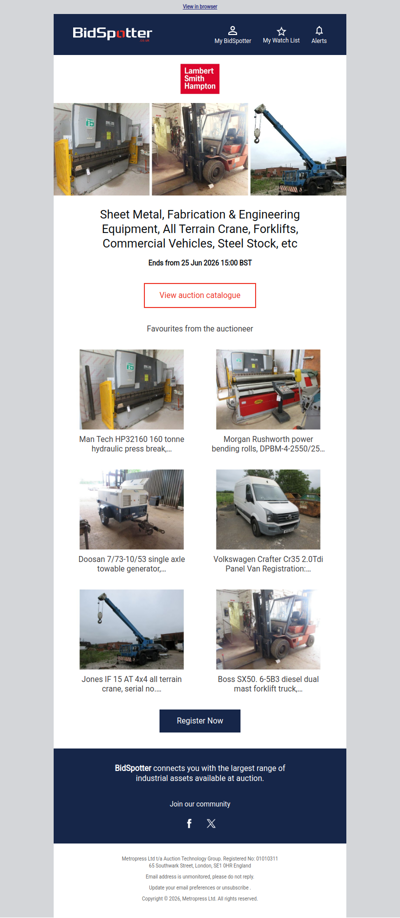 Sheet Metal, Fabrication & Engineering Equipment