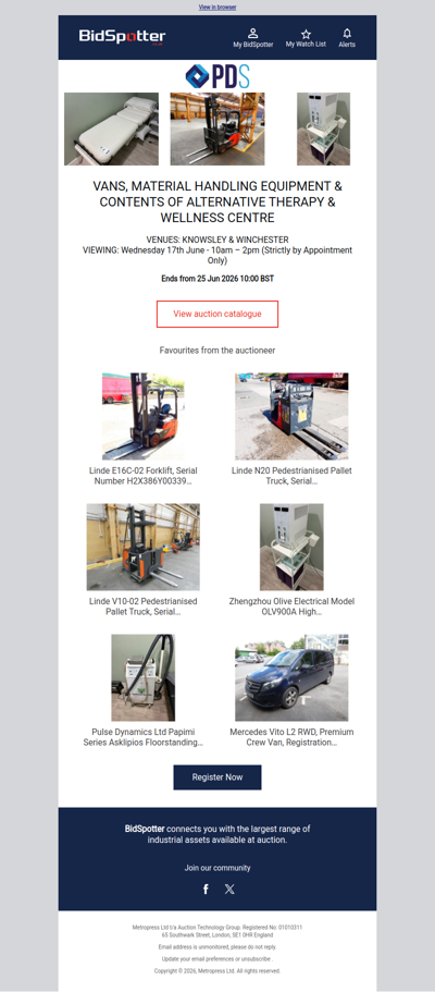 Material Handling & Wellness Centre Contents
