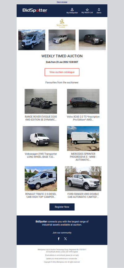 Vehicle Sale