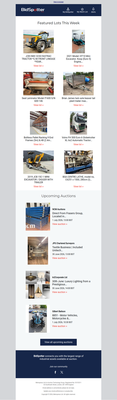 Discover the must-see auctions of the week