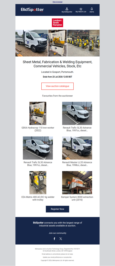 Fabrication & Welding Equipment, Commercial Vehicles & Stock