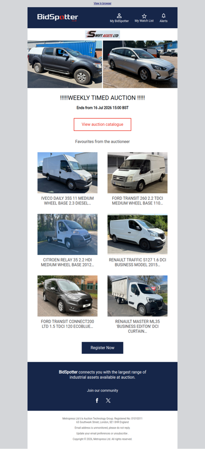 Cars & Vans Auction