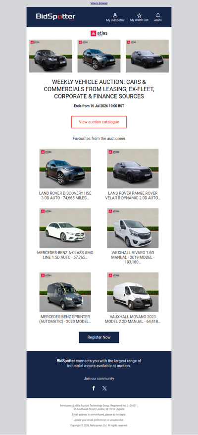 Weekly Vehicle Auction