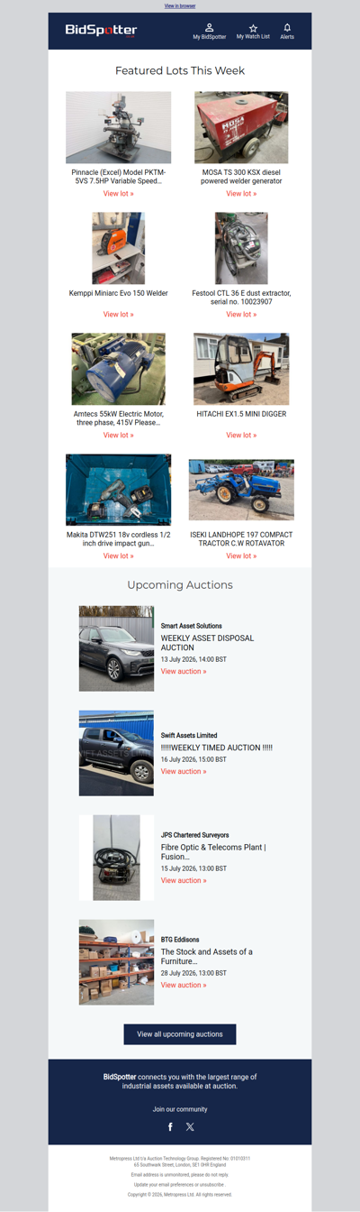 Last chance to bid in these auctions