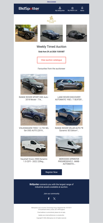 Range Rover, Land Rover, Volkswagen & More