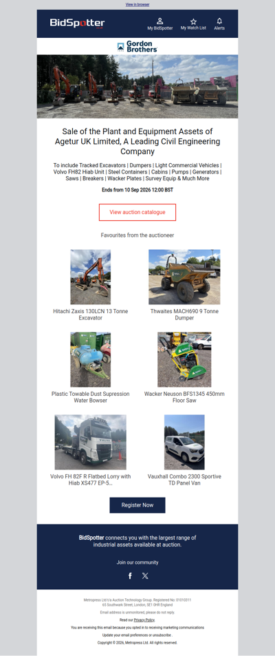 Plant and Equipment Assets of Agetur UK Limited