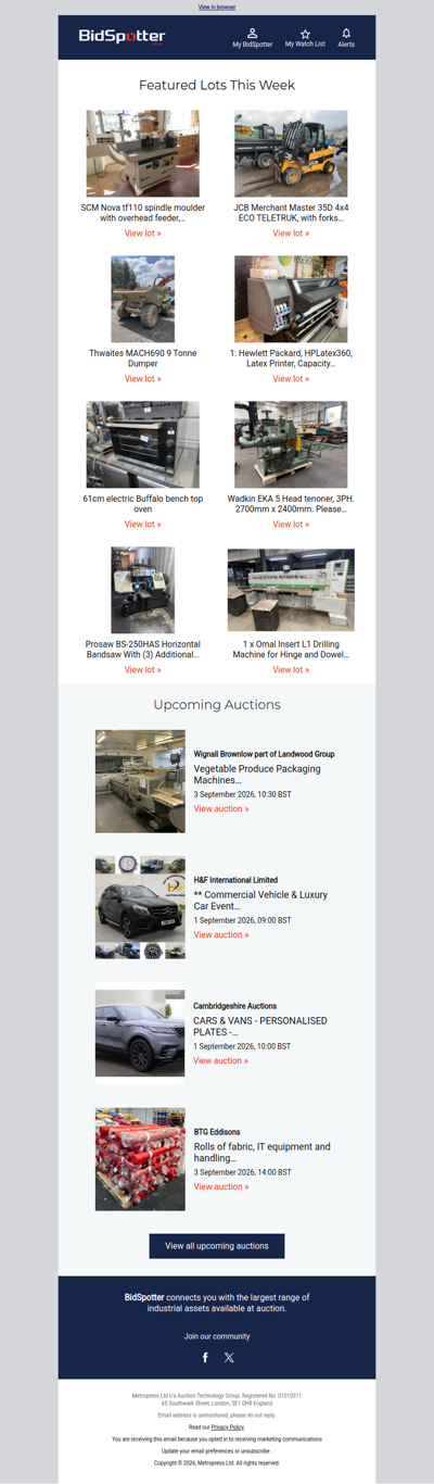 Discover the must-see auctions of the week