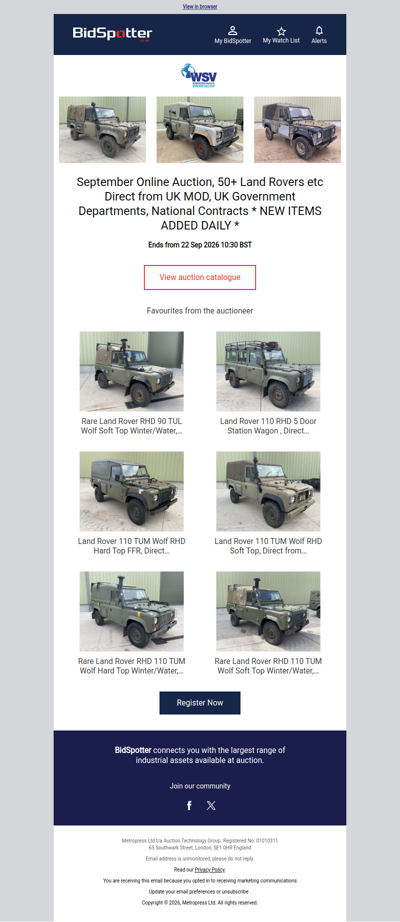 UK MOD, UK Government Departments & National Contracts Assets
