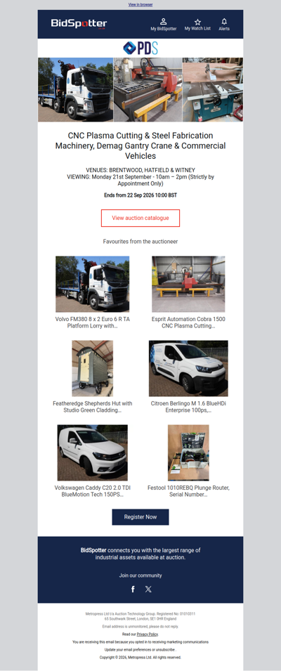 Cutting & Steel Fabrication Machinery & Commercial Vehicles
