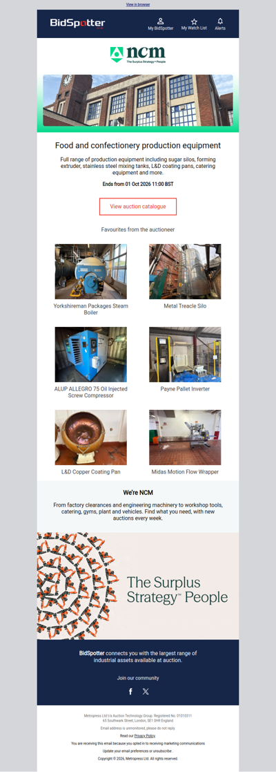 Food and Confectionery Production Equipment