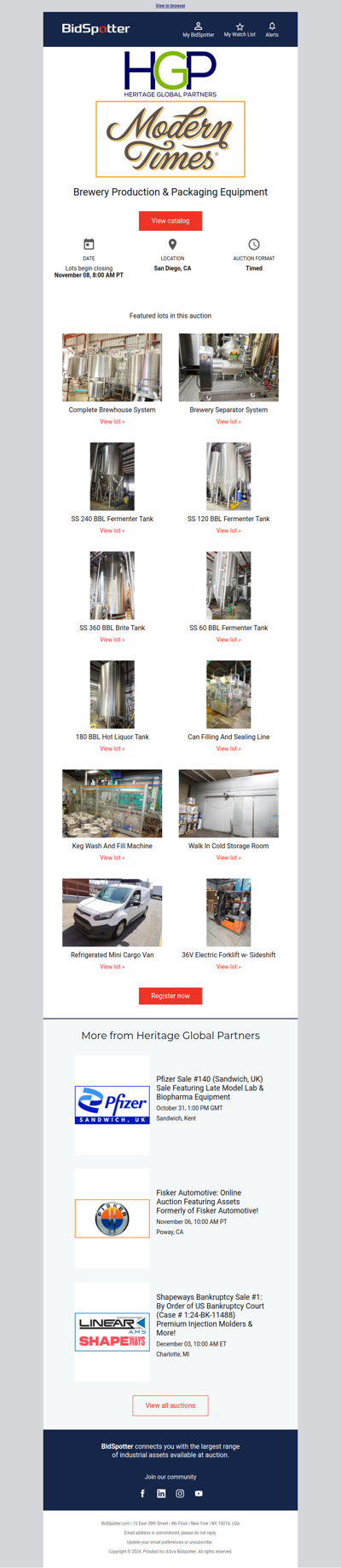 Brewery Production & Packaging Equipment