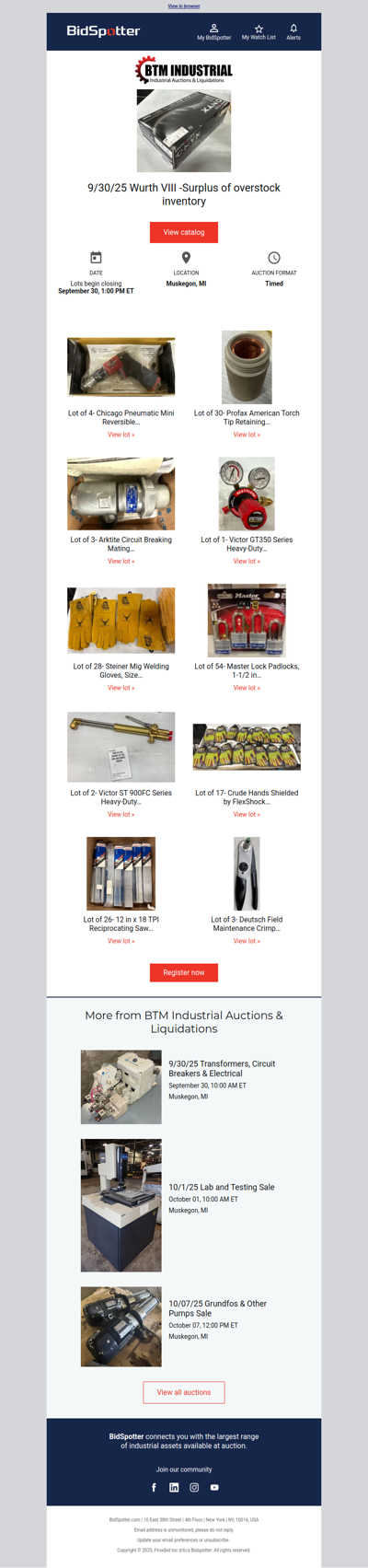 9/30/25 Wurth VIII -Surplus of overstock inventory