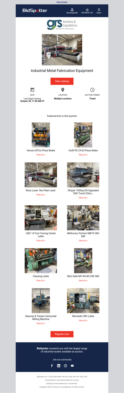 Industrial Metal Fabrication Equipment