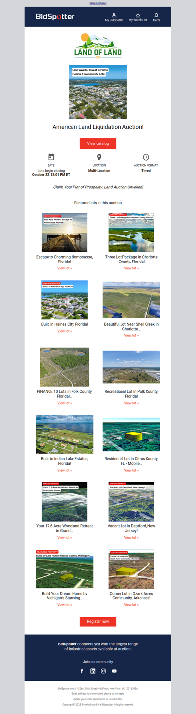 Land Awaits: Invest in Prime Florida & Nationwide Lots!