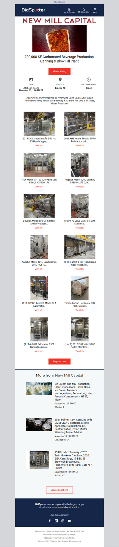 200,000 SF Heartland Coca-Cola Auction
