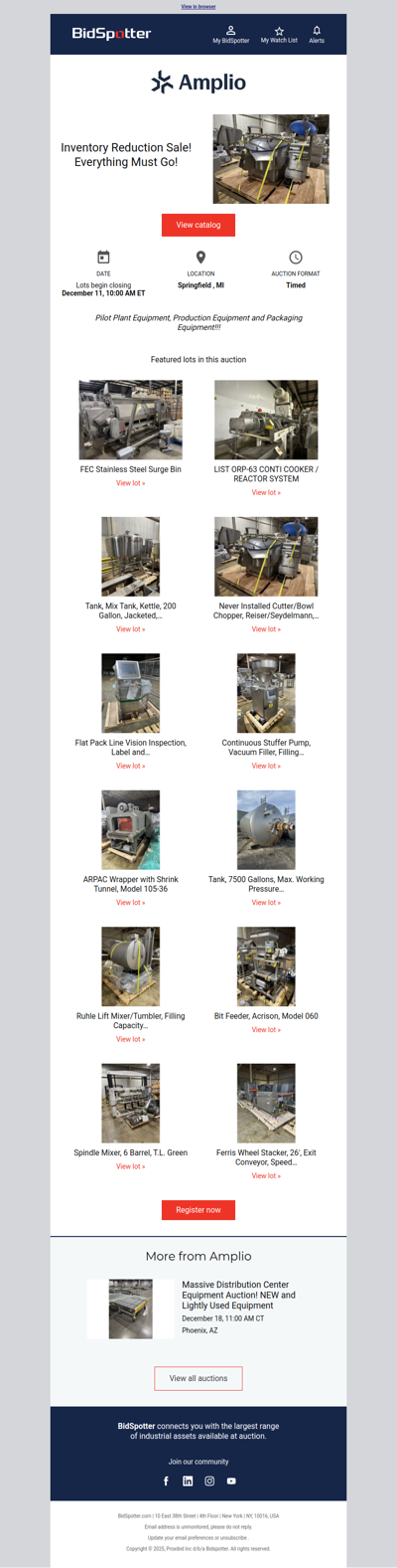 Inventory Reduction Sale! Everything Must Go!  | December 11