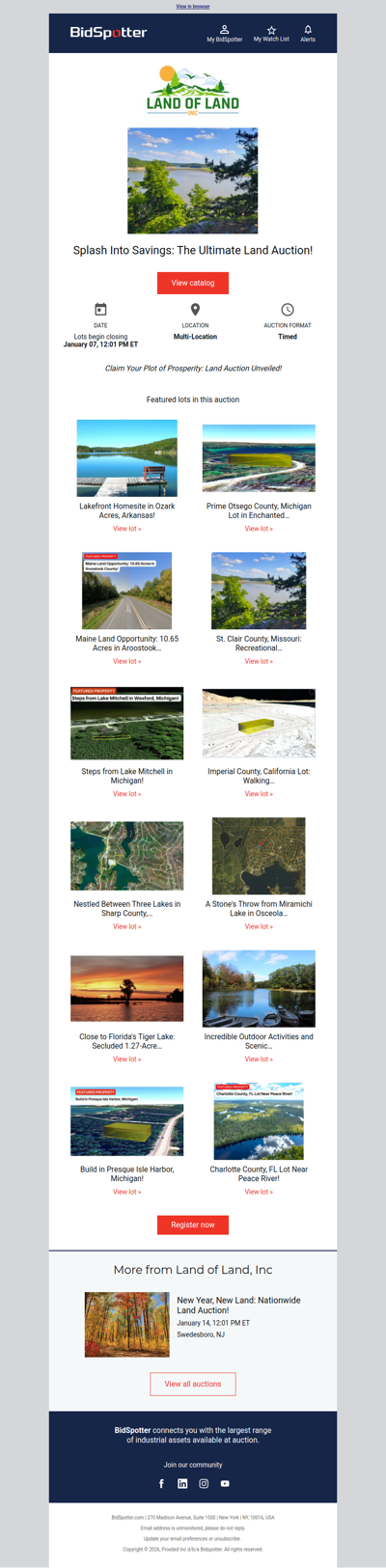 Discover Top Land Deals Nationwide! | Ends Wednesday at 12PM ET