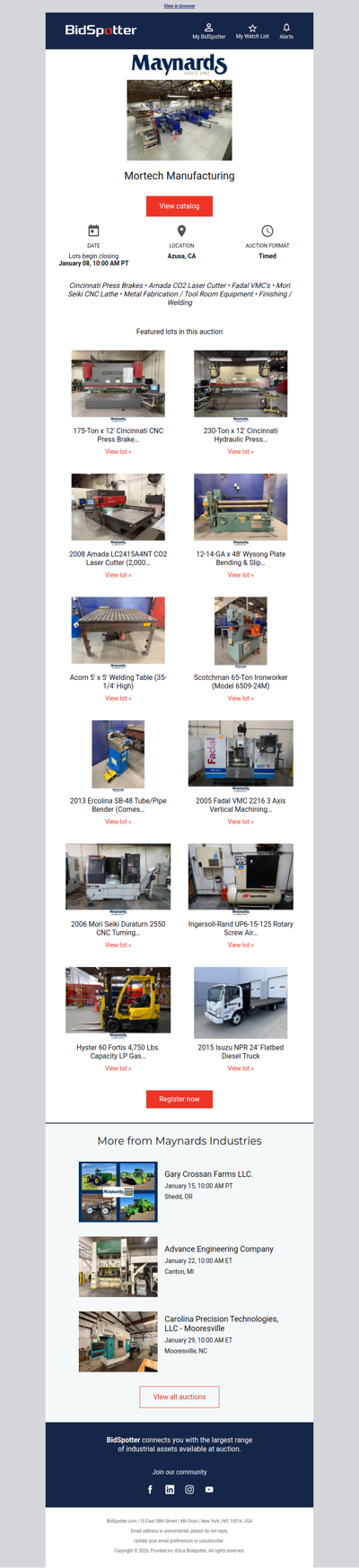 Mortech Manufacturing | January 08, 10:00 AM PT