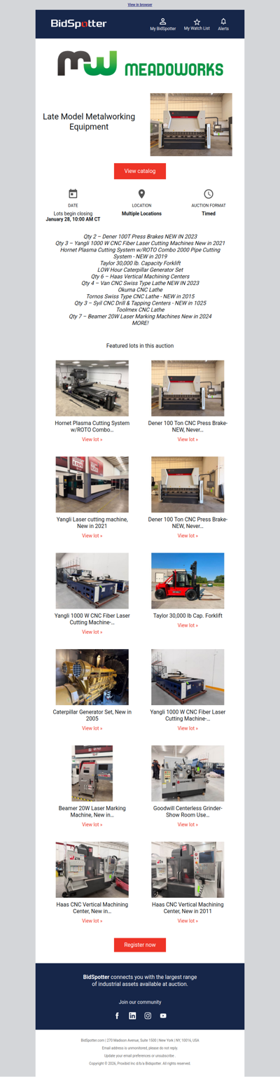 Like NEW Press Brakes, Lasers, Plasma Machines & MORE