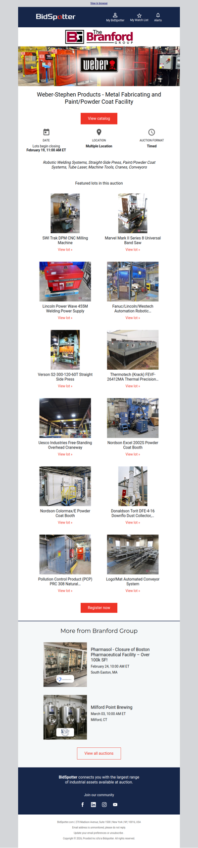 Weber-Stephen Products - Metal Fabricating and Paint/Powder Coat Facility