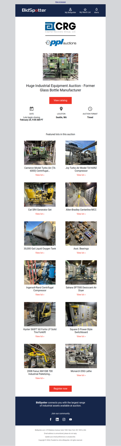 Huge Industrial Equipment Auction