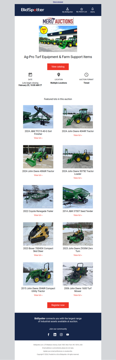 Ag-Pro Turf Equipment & Farm Support Items