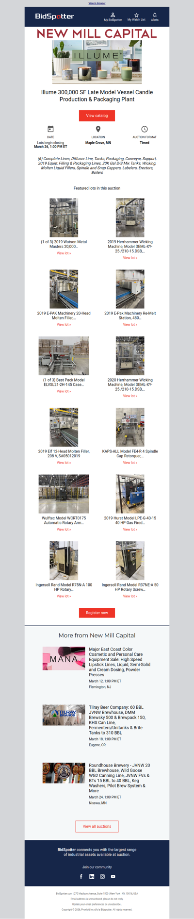 High End Illume Molten Candle Plant 3/26