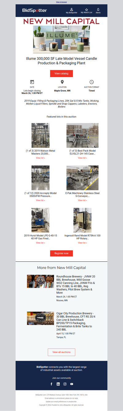 300,000 SF Candle Plant Sale Opens Monday