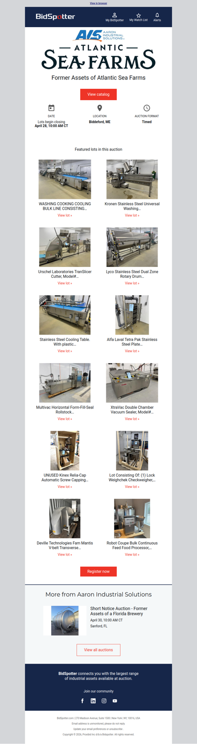 Former Assets of Atlantic Sea Farms