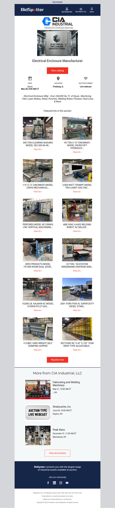 Over 500 Lots of Electrical Enclosure Manufacturer