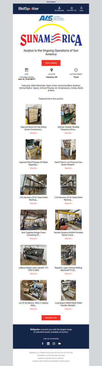 Surplus to the Ongoing Operations of Sun America