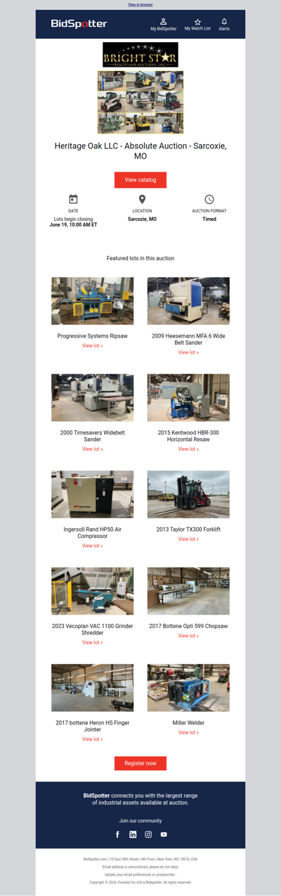 Heritage Oak LLC - Absolute Auction - Sarcoxie, MO