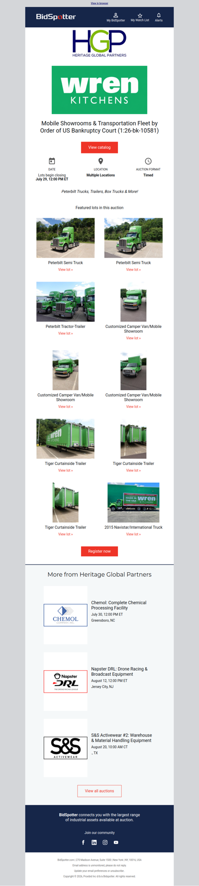 Register Now: Peterbilt Trucks, Box Trucks, Trailers & More!
