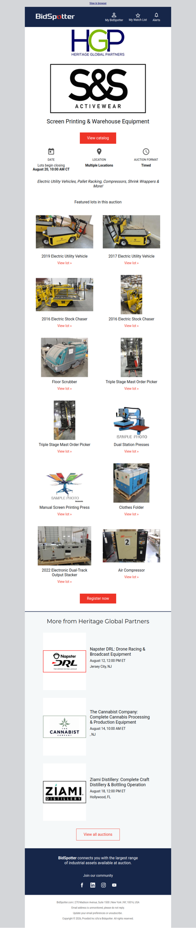 Production, Warehouse & Material Handling Equipment