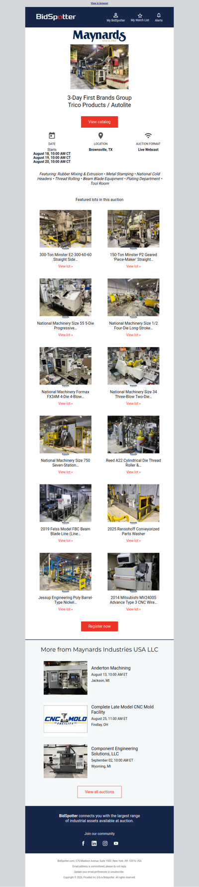 3-Day First Brands Group | Trico Products / Autolite