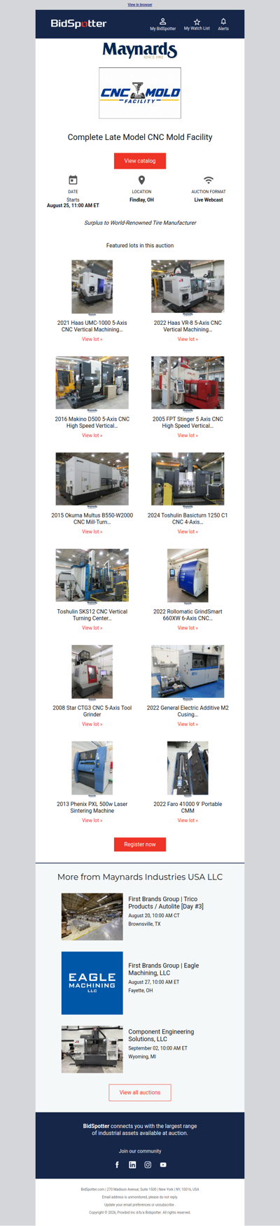 Complete Late Model CNC Mold Facility