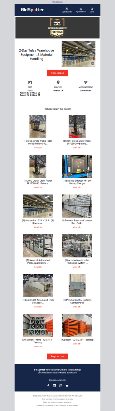 2-Day Tulsa Warehouse Equipment & Material Handling