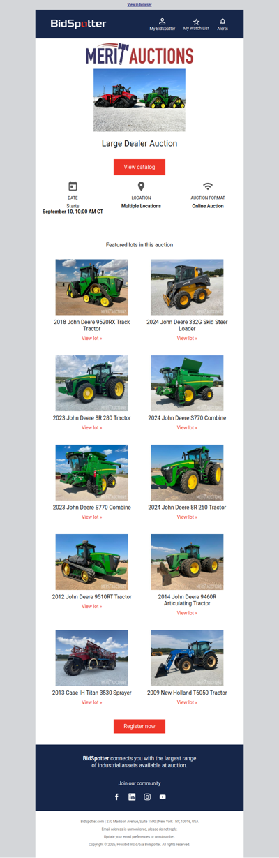 Large Dealer Auction