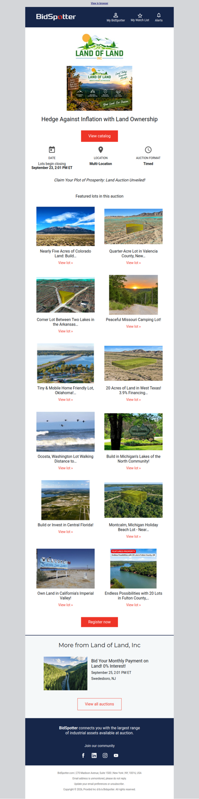 Hedge Against Inflation with Land Ownership | Ends Tomorrow at 2PM ET!