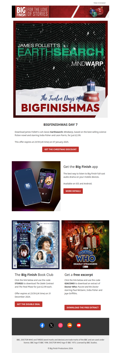 🌍🔎 BigFinishmas Offer - Day 7