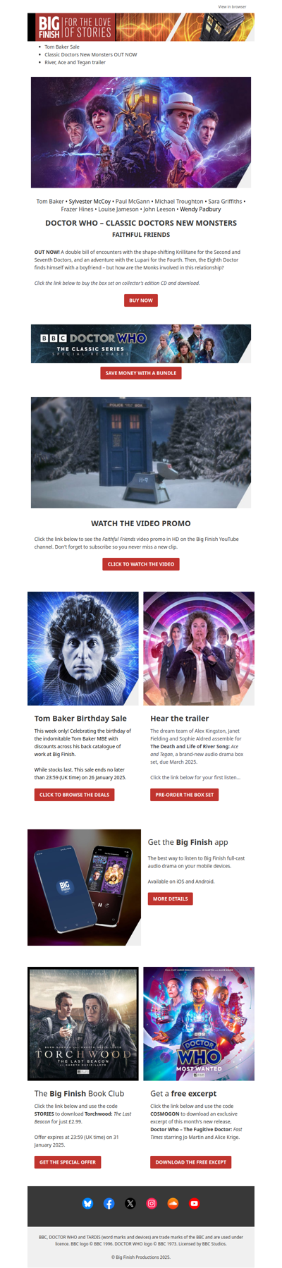 🎈 SALE! Tom Baker MBE (Massive Bargains Everywhere) 🎈