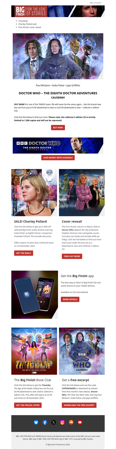 ⭐ DOCTOR WHO SALE! ⭐ Charley Pollard Deals ⭐