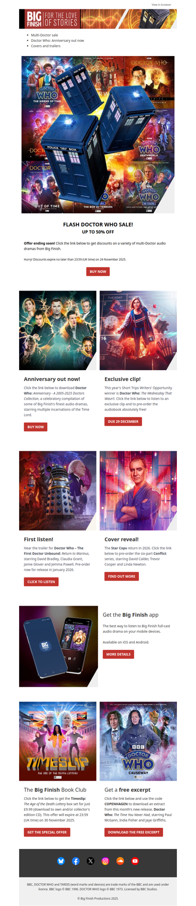 🚨 Doctor Who Flash Sale: Epic Multi-Doctor Adventures Await! 🚨