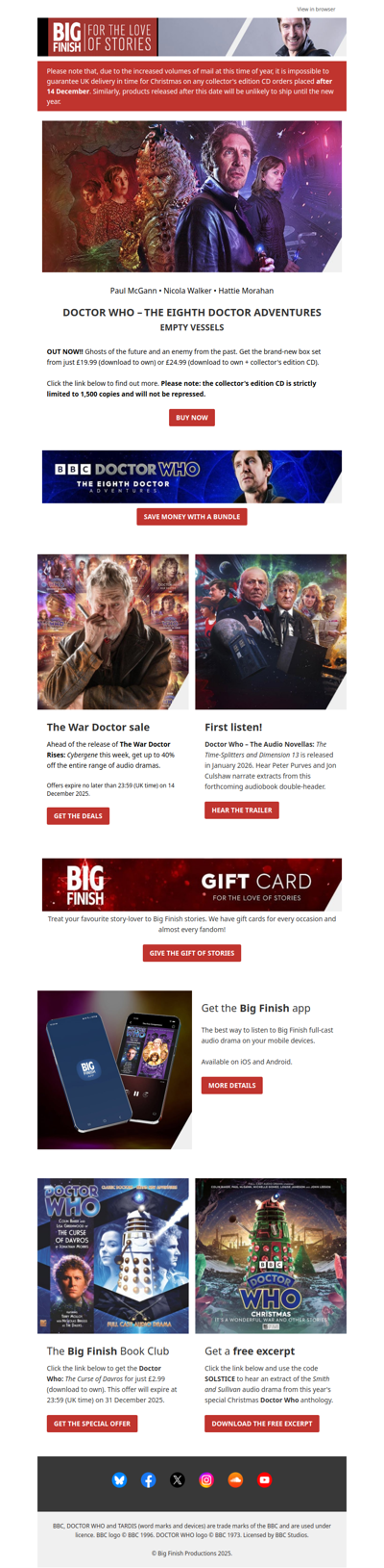 💛 NEW Eighth Doctor audio box set OUT NOW! 💛