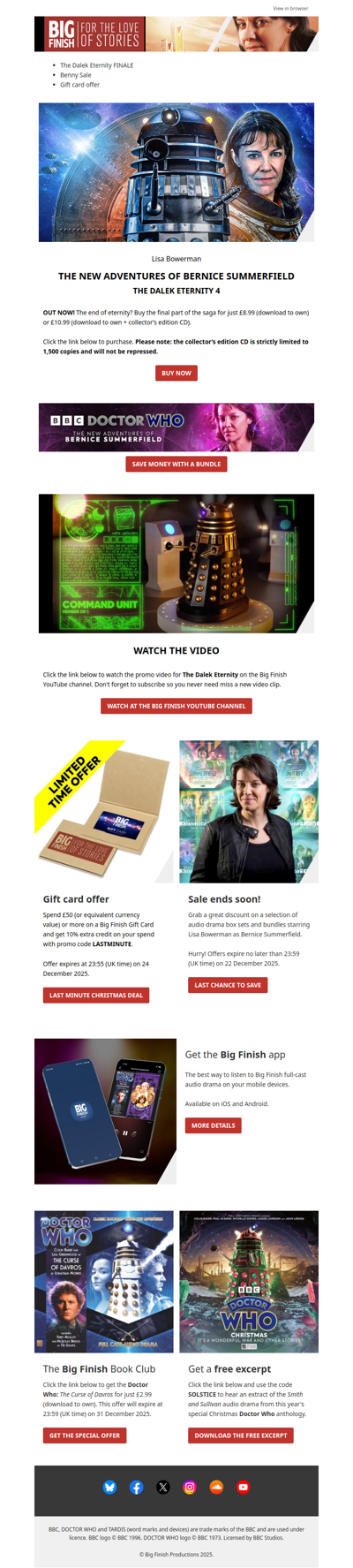 🔔 SALE FINAL HOURS! Bernice Summerfield 🔔