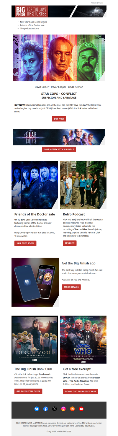 💎 SALE ENDS SOON! Friends of the Doctor discounts up to 50% 💎