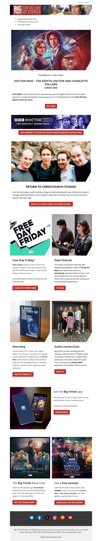 💙💙➕🎱 OUT NOW! The Eighth Doctor and Charlotte Pollard