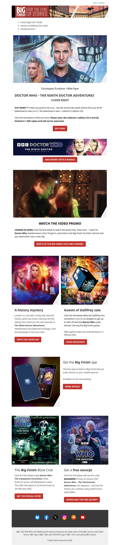 SALE! 🏨🇺🇸💸  GALLIFREY ONE SPECIAL!