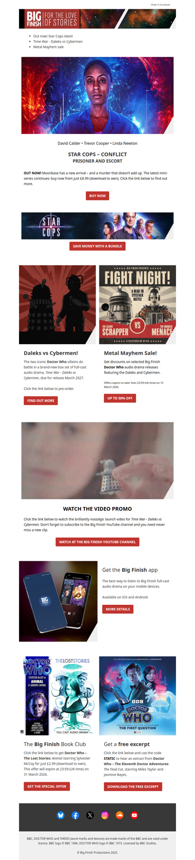 DALEKS vs CYBERMEN! 💥 Metal Mayhem sale ends 15 March